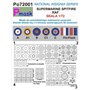 Pmask 1:72 NATIONAL INSIGNIA SERIES - maski do malowania oznaczeń do Supermarine Spitfire RAF