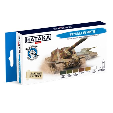 Hataka BS095 BLUE-LINE Zestaw farb WW2 SOVIET AFV