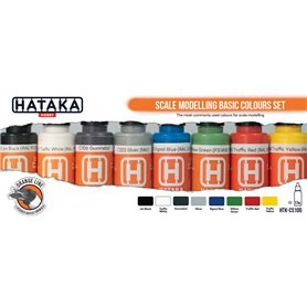 Hataka CS100 Scale modeling basic colours set