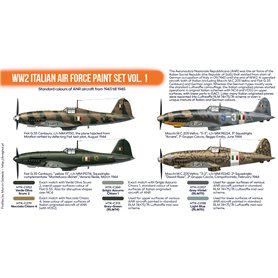 Hataka CS103 WW2 Italian Air Force paint set vol.1