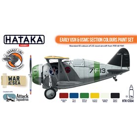 Hataka CS054 ORANGE-LINE Zestaw farb EARLY USN AND USMC SECTION COLORS