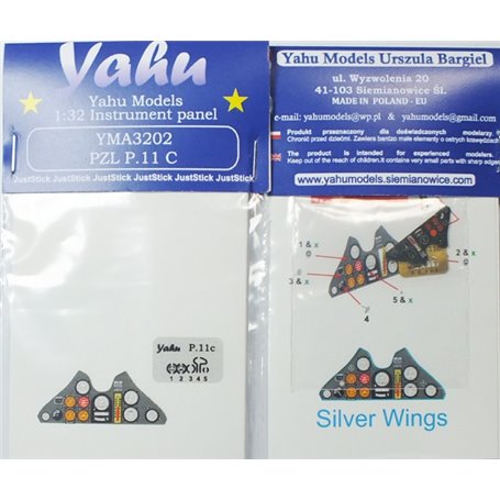 Yahu Models 1:32 PZL P.11c dla Silver Wings