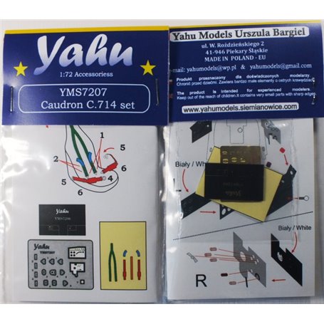 Yahu Models 1:72 Caudron 714 set 