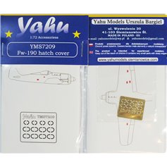 Yahu Models 1:72 Osłony włazów do Focke Wulf Fw-190 dla Eduard