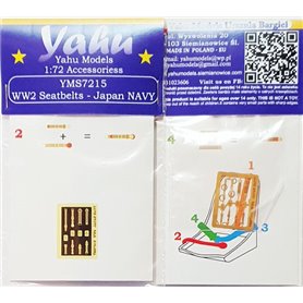 Yahu Models 1:72 WW 2 Seatbelts - Japan NAVY 