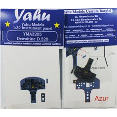 Yahu Models 1:32 Dashboard for Dewoitine D.520 - Azur