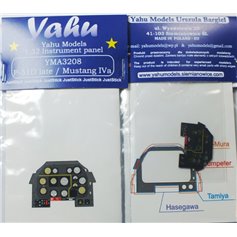 Yahu Models 1:32 Dashboard for North American P-51D - late version / North American Mustang Mk.IV - Tamiya