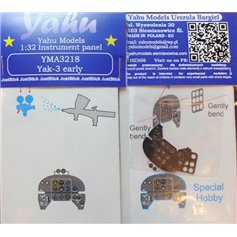 Yahu Models 1:32 Dashboard for Yakovlev Yak-3 - early version - Special Hobby