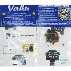 Yahu Models 1:32 Dashboard for North American P-51D - late version / North American Mustang Mk.IV - Revell