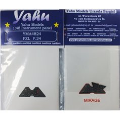 Yahu Models 1:48 Tablica przyrządów do PZL P.24 dla Mirage