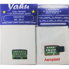 Yahu Models 1:48 Tablica przyrządów do Mil Mi-2 dla Aeroplast