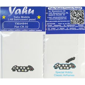 Yahu Models 1:48 Dashboard for Fiat CR.32 - Special Hobby