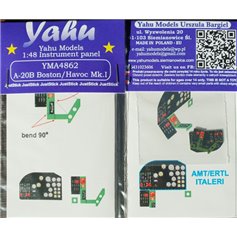 Yahu Models 1:48 Tablica przyrządów do A-20B Boston / Havoc Mk.I dla Italeri