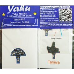Yahu Models 1:48 Tablica przyrządów do Dewoitine D-520 dla Tamiya