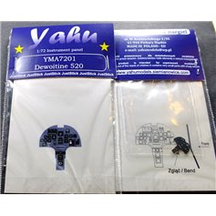 Yahu Models 1:72 Tablica przyrządów do Dewoitine D.520 dla RS Model