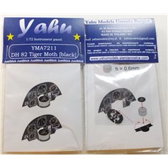 Yahu Models 1:72 Dashboard for Tiger Moth - BLACK - Airfix