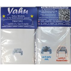 Yahu Models 1:72 Tablica przyrządów do Lavochkin LaGG-3 / L-5 - wczesna wersja - dla AML / Roden / Dako
