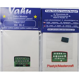 Yahu Models 1:72 Tablica przyrządów do Mil Mi-2 dla Plastyk / Mastercraft
