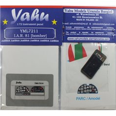 Yahu Models 1:72 Tablica przyrządów do IAR-81 - BOMB VERSION - dla A-Model / Parc Model