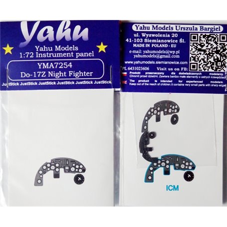 Yahu Models 1:72 Dornier Do-17Z Night Fighter dla ICM