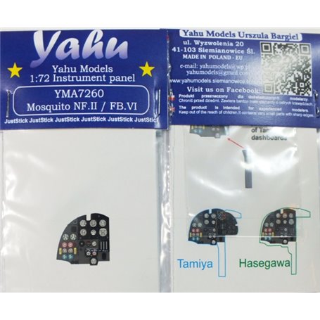 Yahu Models 1:72 Mosquito NF.II / FB VI dla Tamiya / Hasegawa-Revell
