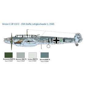 Italeri 2794 1/48 Messerschmitt Bf-110 C/D