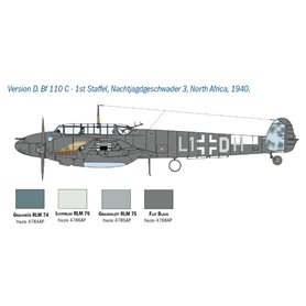 Italeri 2794 1/48 Messerschmitt Bf-110 C/D