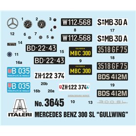 Italeri 3645 1/24 Mercedes Benz 300 SLGullwing
