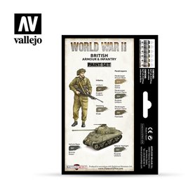 Zestaw World War II 6 farb - British Armour & Infantry