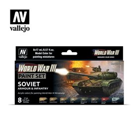 Vallejo 70221 Zestaw farb WORLD WAR III - SOVIET ARMOUR AND INFANTRY