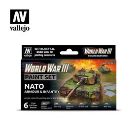 Vallejo 70223 Zestaw farb WORLD WAR III - NATO ARMOUR AND INFANTRY