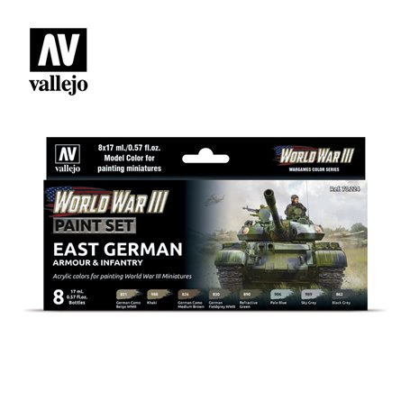 Vallejo Zestaw farb WORLD WAR III - EAST GREMAN ARMOUR AND INFANTRY