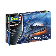 Revell 1:72 Kamov Ka-58 - STEALTH HELICOPTER - MODEL SET - z farbami