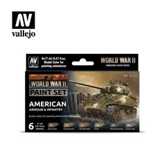 Vallejo 70203 Zestaw farb WORLD WAR II - AMERICAN ARMOUR AND INFANTRY