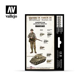 Zestaw World War II 6 farb - American Armour & Infantry