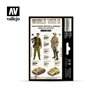 Zestaw World War II 6 farb - Desert British & German Armour & Infantry