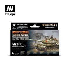 Vallejo 70202 Zestaw farb WORLD WAR II - SOVIET ARMOUR AND INFANTRY