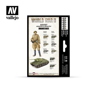 Zestaw World War II 6 farb - Soviet Armour & Infantry
