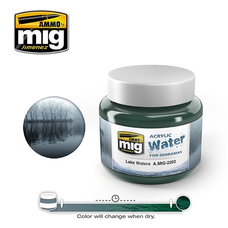 Ammo of MIG Acrylic Water Lake Waters 250ml