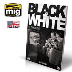 Ammo of MIG Książka BLACK AND WHITE TECHNIQUE - wersja angielska