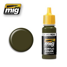 Ammo of MIG Farba akrylowa OLIVE DRAB DARK BASE - RLM 81 - 17ml