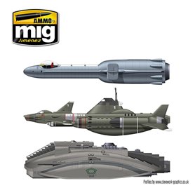 Ammo of MIG Spac Fighters Sci-Fi Colors