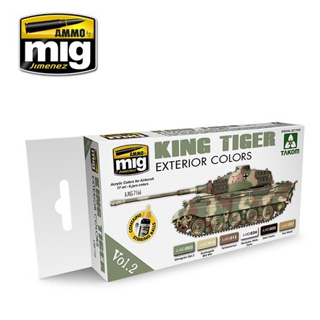 Ammo of MIG King Tiger Exterior Color Set (Takom)
