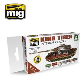 Ammo of MIG King Tiger Interior Color Set (Takom)