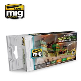 Ammo of MIG Futuristic Warzone Scenarios Color Set