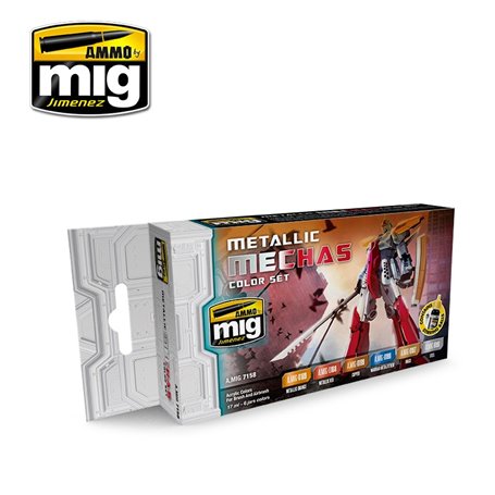 Ammo of MIG Metallic Mechas Colors Set