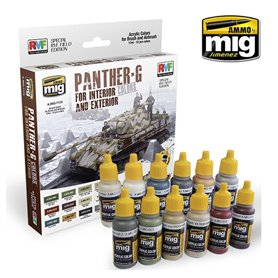 Ammo of MIG Panther G Colors Set Interior & Exterior