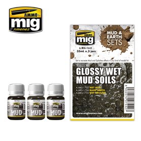 Ammo of MIG Zestaw GLOSSY WET MUD SOILS - MUD AND EARTH SETS