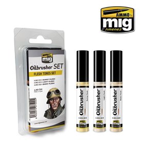 Ammo of MIG Oilbrusher FLESH TONES SET
