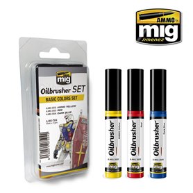 Ammo of MIG Zestaw Oilbrusher Basic Tones Set